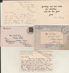 Document - GERTRUDE PERRY COLLECTION: CARDS FROM JAPAN, 1946
