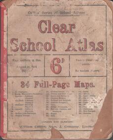 Book - SCHOOL ATLAS, 1880s