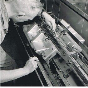 Photograph - HANRO COLLECTION: KNITTING MACHINE
