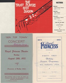 Document - GERTRUDE PERRY COLLECTION: PROGRAMMES FROM ROYAL PRINCESS THEATRE, 1952 - 1959