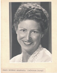 Photograph - GERTRUDE PERRY COLLECTION: PHOTOGRAPH OF GERTRUDE PERRY, 1958
