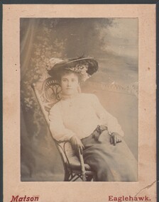 Photograph - GERTRUDE PERRY COLLECTION: PHOTOGRAPH OF EVALINE ROSA PERRY