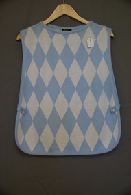 Clothing - HANRO COLLECTION:  PALE BLUE AND WHITE  DIAMOND CHECKED VEST, unknown