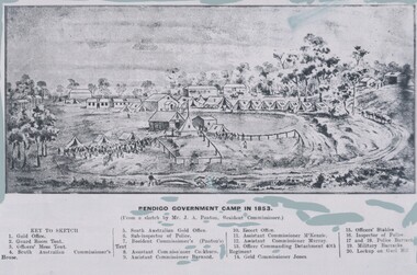 Negative - TOM PATULLO COLLECTION:  BENDIGO GOVERNMENT CAMP,1853