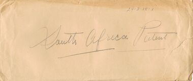 Document - ABBOTT  COLLECTION: ABBOTT ESTATE CORRESPONDENCE, 1937 - 47