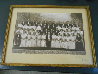 Photograph - GERTRUDE PERRY COLLECTION: PHOTOGRAPH OF GOLDEN SQUARE METHODIST AUGMENTED CHOIR