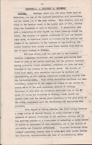 Document - MCCOLL, RANKIN AND STANISTREET COLLECTION: HISTORIC & ECONOMIC: GOLD MINING REPORT, 1916