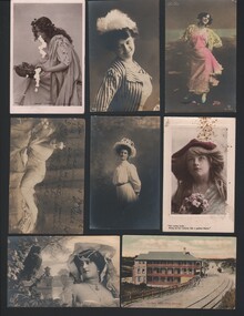 Postcard - WES HARRY COLLECTION: 8 POSTCARDS, 1907 - 09