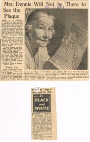 Document - NEWSPAPER CUTTINGS: C J DENNIS (POET)