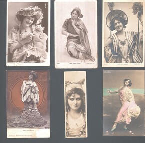 Postcard - WES HARRY COLLECTION: 6 POSTCARDS, 1904 - 07