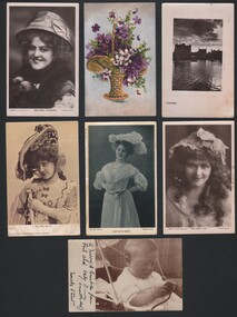 Postcard - WES HARRY COLLECTION: 7 POSTCARDS, 1904 - 08