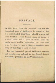 Book - MCCOLL, RANKIN AND STANISTREET COLLECTION: FIRST BOOK OF ARITHMETIC