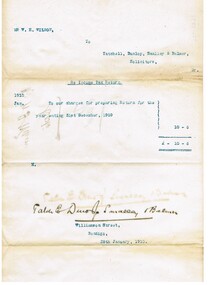 Document - CONNELLY, TATCHELL, DUNLOP COLLECTION: LEGAL PAPERS, 1890 1910