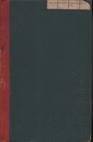 Book - MCCOLL, RANKIN AND STANISTREET COLLECTION:  CASH PAYMENTS BOOK CENTRAL NAPOLEON G.M. N.L, 1938