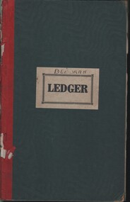 Book - MCCOLL, RANKIN AND STANISTREET COLLECTION: LEDGER DEBORAH MINE, 1932 - 1942