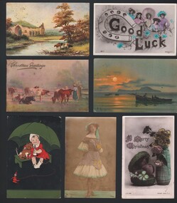 Postcard - WES HARRY COLLECTION: 7 POSTCARDS, 1904 - 07