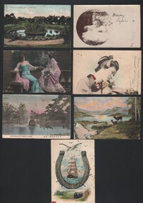 Postcard - WES HARRY COLLECTION: 7 POSTCARDS, Circa 1904