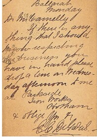 Document - CONNELLY, TATCHELL, DUNLOP COLLECTION: LEGAL PAPERS, 1886