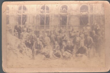 Photograph - WES HARRY COLLECTION: BUILDING  THE POST OFFICE, 1880's