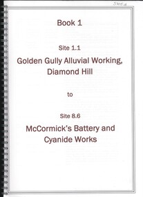 Book - GOLDEN GULLY ALLUVIAL WORKINGS DIAMOND HILL TO MCCORMICK'S BATTERY AND CYANIDE WORKS, 1992