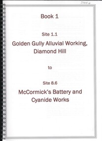 Book - GOLDEN GULLY ALLUVIAL WORKINGS DIAMOND HILL TO MCCORMICK'S BATTERY AND CYANIDE WORKS, 1992