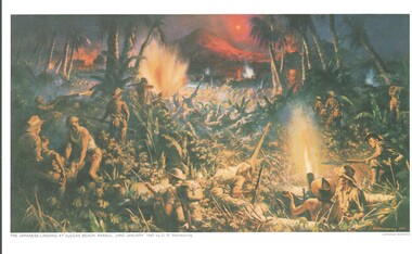 Postcard - WES HARRY COLLECTION: JAPANESE LANDING AT RABAUL