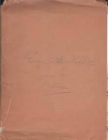 Document - MCCOLL, RANKIN AND STANISTREET COLLECTION: GOLDEN CARSHALTON N/L, 1938/41