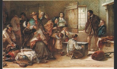 Painting - WES HARRY COLLECTION: EMIGRANTS TO SOUTH AUSTRALIA, Mid 1800's