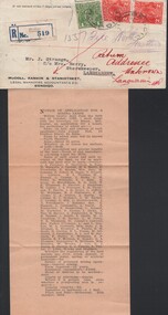 Document - MCCOLL, RANKIN AND STANISTREET COLLECTION:  NORTH HUSTLERS, 1932
