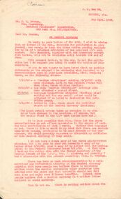 Document - CORRESPONDENCE: HAROLD CURNOW RE DECIMAL CURRENCY ISSUE