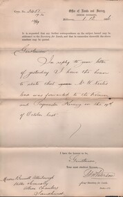 Document - CONNELLY, TATCHELL, DUNLOP COLLECTION: LEGAL PAPERS, 1886