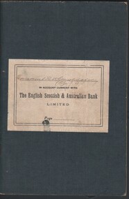 Document - MCCOLL, RANKIN AND STANISTREET COLLECTION COLLECTION:  BANK BOOK, 1939/44