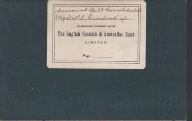 Document - MCCOLL, RANKIN AND STANISTREET COLLECTION COLLECTION:  BANK BOOK, 1942/44