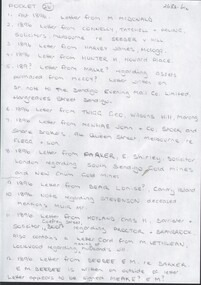 Document - CONNELLY, TATCHELL, DUNLOP COLLECTION: LEGAL PAPERS
