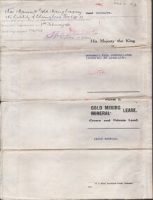Document - MCCOLL, RANKIN AND STANISTREET COLLECTION: INDENTURE NO. 11019 BENDIGO, 1939