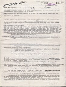 Document - MCCOLL, RANKIN AND STANISTREET COLLECTION:  INDENTURE NO. 11285 BENDIGO, 1951