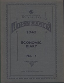 Document - MCCOLL, RANKIN AND STANISTREET COLLECTION: ECONOMIC DIARY, 1942