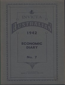 Document - MCCOLL, RANKIN AND STANISTREET COLLECTION: ECONOMIC DIARY, 1942, 1942