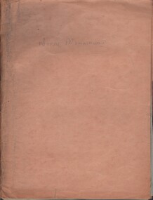 Document - MCCOLL, RANKIN AND STANISTREET COLLECTION:  NORTH MONUMENT