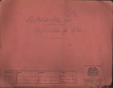 Document - MCCOLL, RANKIN AND STANISTREET COLLECTION:  APPLICATIONS FOR SHARES
