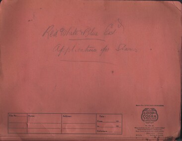 Document - MCCOLL, RANKIN AND STANISTREET COLLECTION:  APPLICATIONS FOR SHARES