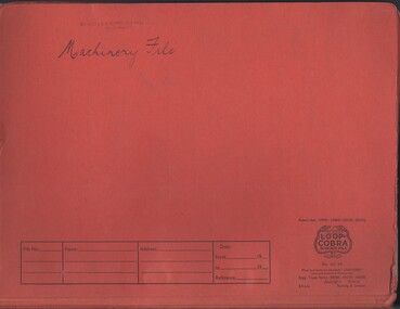 Document - MCCOLL, RANKIN AND STANISTREET COLLECTION:  RED WHITE AND BLUE EXTENDED GOLD MINING COMPANY NO LIABILITY