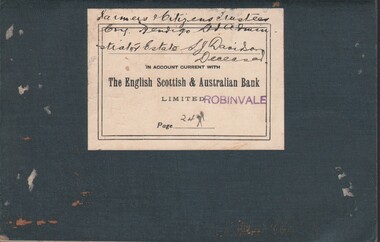 Document - MCCOLL, RANKIN AND STANISTREET COLLECTION: ESTATE - S. J. DAVIDSON DECEASED, 1928