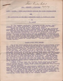 Document - MCCOLL, RANKIN AND STANISTREET COLLECTION:  MR JOSEPH BARSBY - APPLICATION FOR MINE MANAGER, 1934