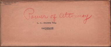 Document - MCCOLL, RANKIN AND STANISTREET COLLECTION: QUARTZ BLOCK MINE - L. C. STUCKEY, 1939