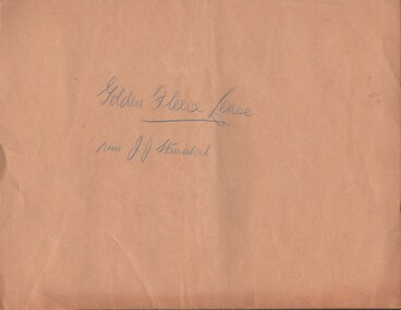 Document - MCCOLL, RANKIN AND STANISTREET COLLECTION: GOLDEN FLEECE LEASE, 1931/1937