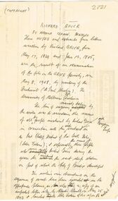 Document - NOTES RELATING TO: RICHARD GRICE