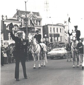 Photograph - WES HARRY COLLECTION: HALTING THE REGIMENT, 1977