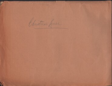 Document - MCCOLL, RANKIN AND STANISTREET COLLECTION: CHRISTMAS LEASE DOCUMENTS, 1941