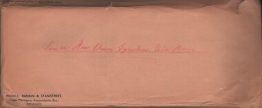 Document - MCCOLL, RANKIN AND STANISTREET COLLECTION: SOUTH NEW CHUM SYNCLINE GOLD MINES, 1932/1934